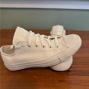 Converse Unisex White Canvas Sneakers